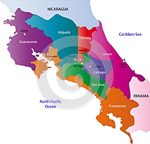 Costa Rica map