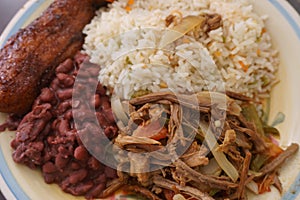 Costa rica plate, Meat With Rice and Beans