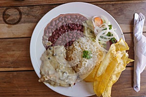 Costa rica plate, Meat With Rice and Beans