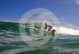 Costa Rica Surfer Surfing at Puerto Viejo photo