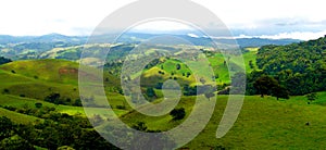 Costa Rican lush green countryside