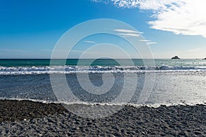 Costa Tropical beach in AlmuÃ±ecar in the province of Granada, Andalusia, Spain. Europe.