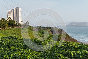 Costa Verde of Miraflores Lima Peru photo