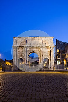 Costantine arch near the Colosseum, Rome, Italy