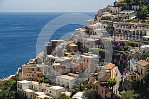 Costiera Amalfitana, Italy, the coast at summer: Positano