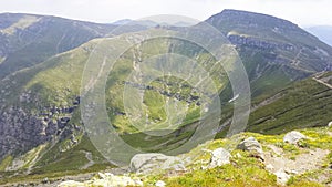 Deer Valley from Bucegi mountains on a summer day