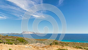 The costline in Sardinia