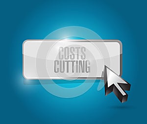 costs cutting button illustration design