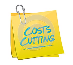 costs cutting memo illustration design