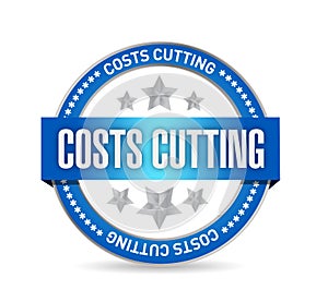 costs cutting seal illustration design