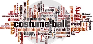 Costume ball word cloud
