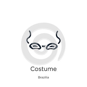 Costume icon vector. Trendy flat costume icon from brazilia collection isolated on white background. Vector illustration can be photo
