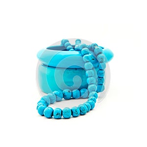 Costume jewellery from turquoise