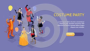 Costume Party Horizontal Banner