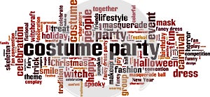 Costume party word cloud