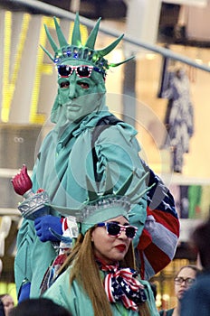 Costumed Beggars in Times Square