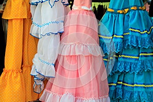 Costumes gypsy ruffle dress andalusian Spain