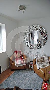 Cosy Seating Area With Mirror