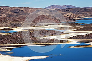 Cotacotani lagoons, multiple lagoons located in the commune of Putre, province of Parinacota, Lauca National Park, Chile