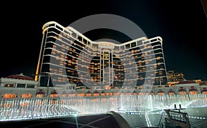 Cotai Macau Wynn Palace Fountain Lake Dance Music Lighting Audio Visual Performance