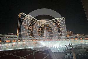 Cotai Macau Wynn Palace Fountain Lake Dance Music Lighting Audio Visual Performance