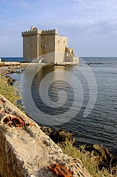 Cote d'Azur, the Lerins Islands : fortified monastery of abbey S