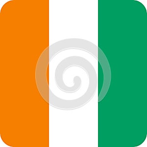 Cote d`Ivoire Flag Africa illustration vector eps