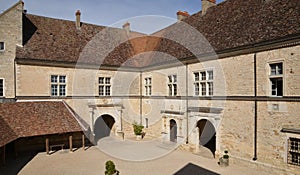 cote d or, the picturesque castle of Le Clos de Vougeot in Bourgogne