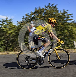 Jonas Vingegaard in Yellow Jersey - Le Tour de France 2022