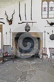 Cotehele House Grand Hall Fireplace