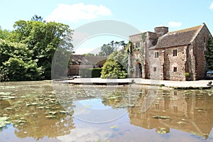 Cothay Manor - Lake And Reflection.