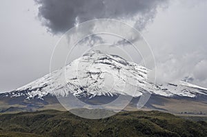 Cotopaxi is an active stratovolcano in the Andes Mountains