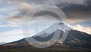 Cotopaxi volcano in ecuador