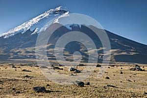 Cotopaxi volcano in ecuador photo