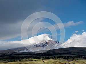 Cotopaxi volcano in Ecuador