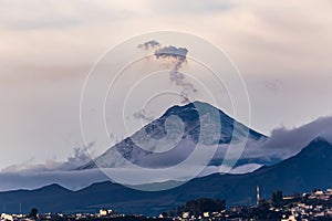 Cotopaxi volcano from Quito