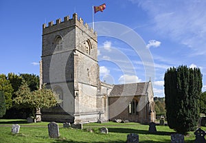 Cotswold church at Guiting Power, Gloucestershire, England