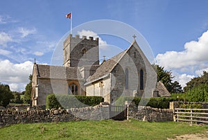 Cotswold church at Guiting Power, Gloucestershire, England