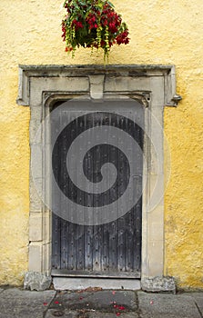 Cotswold doorway in Tetbury, England photo