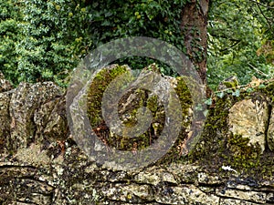 Cotswold Stone Wall in Bibury