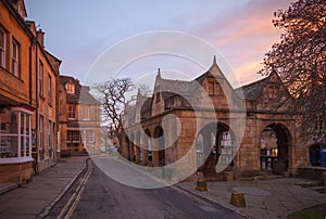 Cotswold town of Chipping Campden at dawn photo