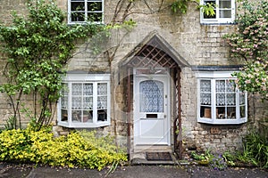 Cottage in the ancient Anglo Saxon town of Winchcombe, Cotswolds, Gloucestershire, England