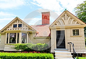 Cottage with Brick Chimney