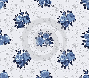Cottage chic roses pattern