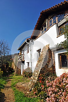 A cottage in a fram of Castano del Robledo, province of Huelva, Spain photo