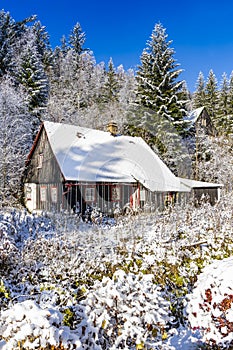 Cottage in Orlicke hory, Eastern Bohemia, Czech Republic