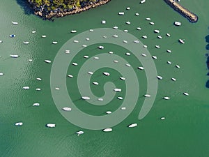 Cottage Point Ku-ring-gai area Northern Sydney Australia wharfs and boats