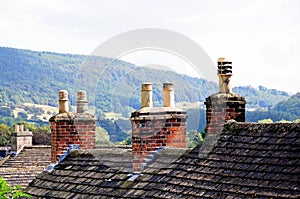 Cottage rooftops, Bakewell.