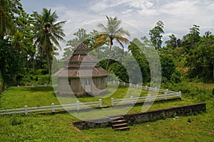 Cottage in tropical forest