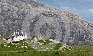 Cottage on Uig beach photo